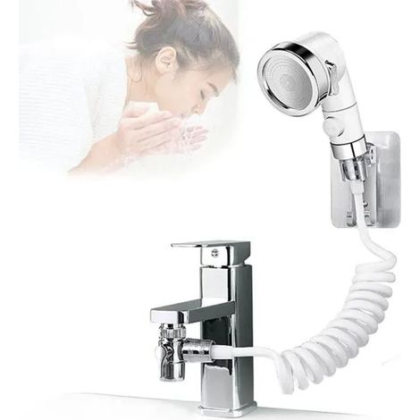 Waschbecken-Einhebelmischer mit Handbrause und Armaturfilter (1/4)