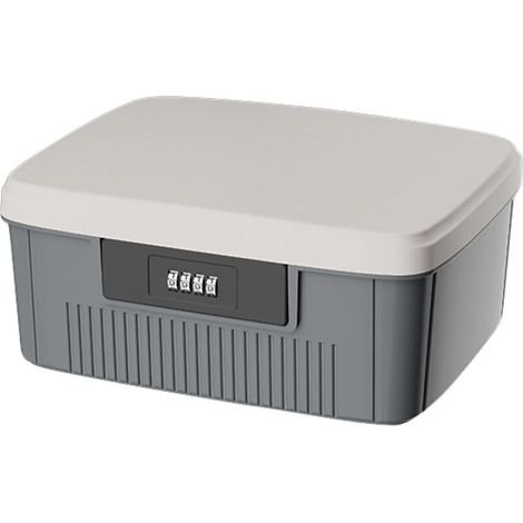 Zweilagige medizinische Aufbewahrungsbox mit Zahlenschloss, 25 × 20 × 10 cm, Erste-Hilfe-Box, zweilagig, Medikamentenbox, medizinischer Organizer, Aufbewahrungsbox (1/5)