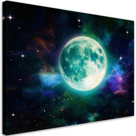 Tableau déco Planète Cosmos Univers 90x60 (1/5)