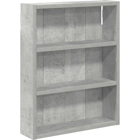 Armario de pared para baño Gris Concreto 40 x 10 x 50 cm vidaXL