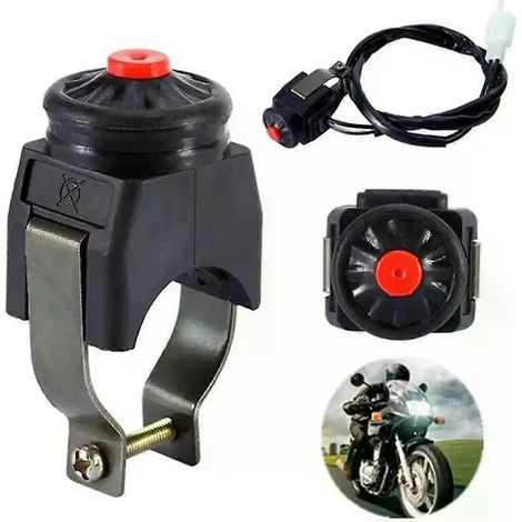 Motorrad-Not-Aus-Schalter, roter Druckknopf, Hupe, Anlasser, Dirtbike, ATV, UTV, Dual Sport, für 22-mm-Lenker (7/8 Zoll), Offroad-Motorrad, neu (1/4)