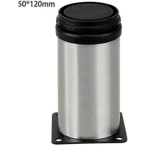 Pieds de meuble de cuisine réglables en acier inoxydable (50 x 120 mm) (1/5)