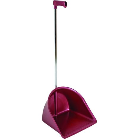 Paletta raccogli immondizia beverly in pp mco in metallo omato - cm.35x90h. gr.710 - 5 pz