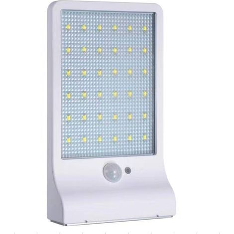 Lampe solaire - 48 ampoules LED - avec détecteur de mouvement - étanche IP65 - lumière blanche (1/3)
