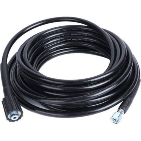 Tuyau haute pression 10 m – Connecteurs M14 et M22 – Résistance à l'usure – Pour nettoyage de véhicules et surfaces variées - M14xM22 (1/5)