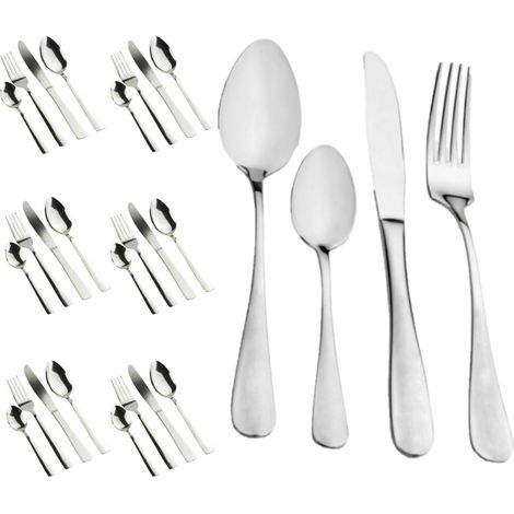 TG67251 Besteckset für 6 Personen, 24-teilig, Stahlbesteck
