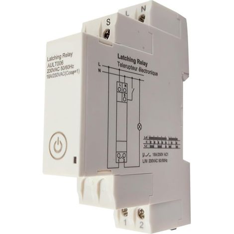 AUL006 - Relais temporisé à impulsions 230 V 20 A, module sur (1/5)