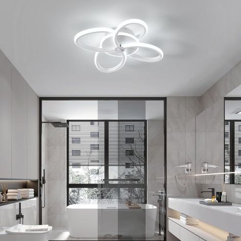 Moderne LED-Deckenleuchte (32 W, 3400 lm), Acryl-Deckenleuchte, Kronleuchter für Flur, Schlafzimmer, Badezimmer, Küche, Wohnzimmer, Haus, Veranda, Kaltweiß (6000 K) (1/4)