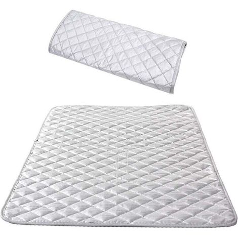 Insulated Ironing Board Cover, Steam Ironing Cover, Portable Tabletop Cotton Ironing Mat for Washing Machine, Dryer, Travel, Home, 48 x 85 cm (1 piece) (1/5)