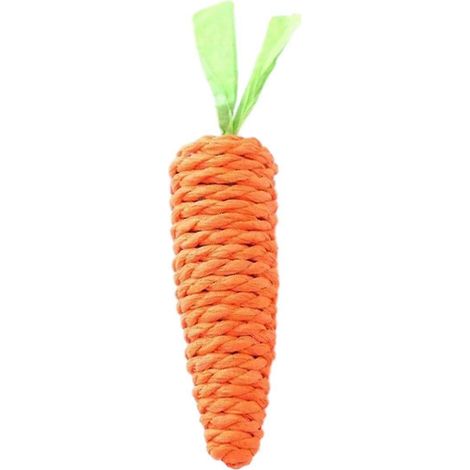 Carrot Sisal Rope Chat Jouet - Bite Resistant et Nettoyage des dents - pour Chaton Santé dentaire Interactive Réduction de l'ennui (1/5)