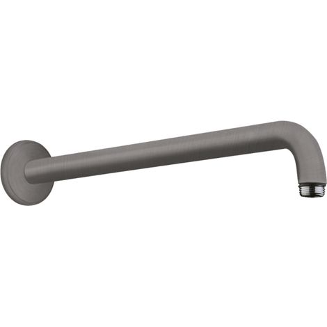 Hansgrohe Aktiva - Brazo de ducha 39 cm, cromo negro cepillado 27413340 (1/3)