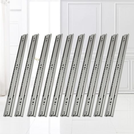 SWANEW 1-10 coppie Guide per cassetti. Guide per cassetti con cuscinetti a sfera Chiusura dolce e silenziosa. 45kg/45kg 550mm