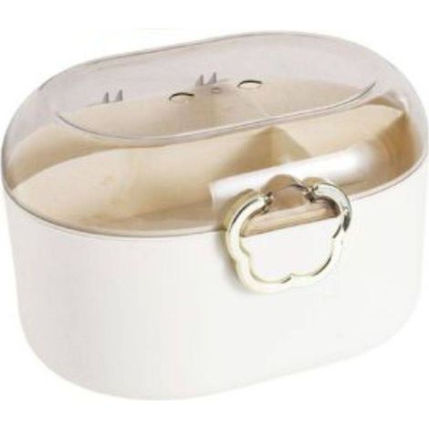 TrAdE Shop Traesio - Contenitore Organizzatore Per Cassetti Arredamento Colore Bianco Dim. 27x24x18cm - (1/2)