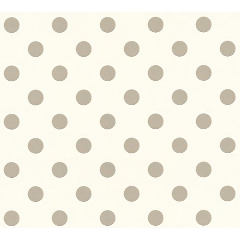 Papier peint enfants Profhome 369341 papier peint intissé lisse avec un dessin infantile mat beige rose blanc 5,33 m2