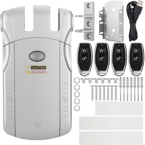 WAFU Serrure électronique sans fil invisible sans clé Télécommande Tactile Verrouillage Déverrouillage (Type B) (1/5)