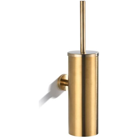 royaluxe-Brosse WC avec support - Porte-brosse WC - Porte-brosse WC suspendu - Acier inoxydable,Or