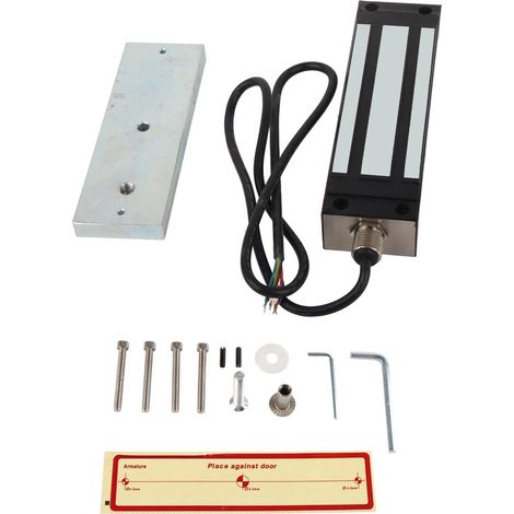Serrure électromagnétique acier inoxydable 6 fils 500KG force de maintien verrou de porte magnétique pour système de contrôle d'accès (1/5)