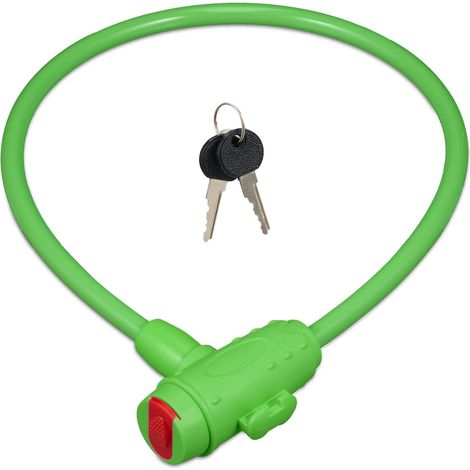 Antirrobo para bicicleta infantil seguro 70 x 1 cm diseño colorido aprendizaje gancho de metal rojo 130013950 (1/4)