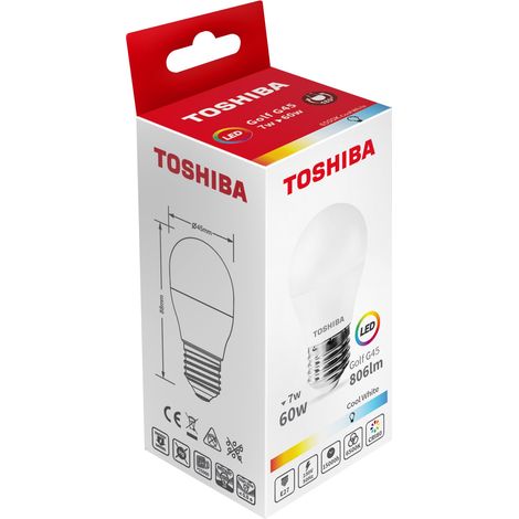 Toshiba Ampoule à Led g45 e27 7w 6500k