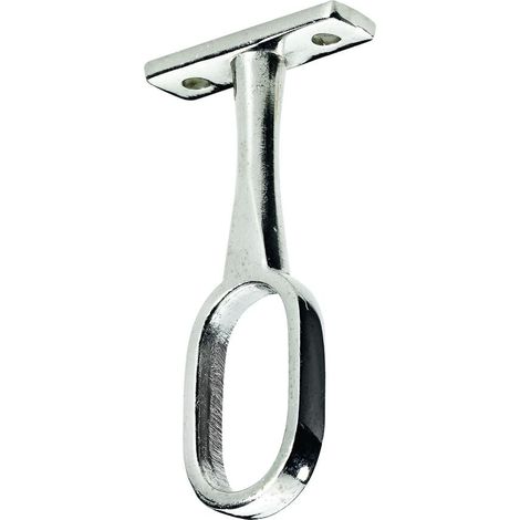 Hettich Schrankrohrmittelträger für ovale Rohre Ø 15 / 30 mm, vernickelt Möbelbeschläge