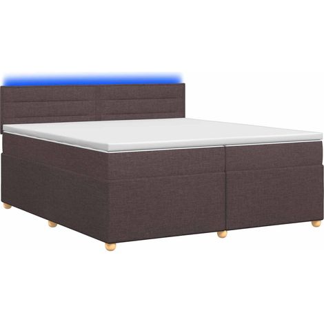 Maison Exclusive - Boxspringbett mit Matratze Dunkelbraun 200 x 2 (1/5)