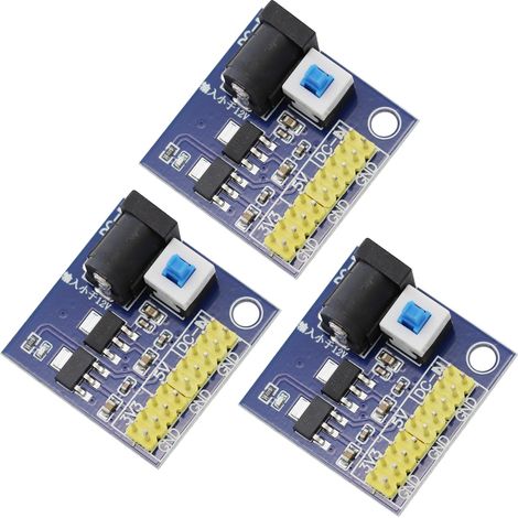DC-DC 12V à 3,3V 5V 12V Multi-sorties Module d'alimentation Adaptateur d'alimentation pour platine d'expérimentation Module de conversion de tension Convertisseur de tension (3 pièces) (1/5)