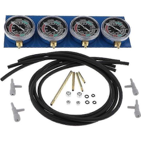 pièce Carburateur de moto, équilibreur de dépression, jeu de 4 cylindres, manomètre (1/5)