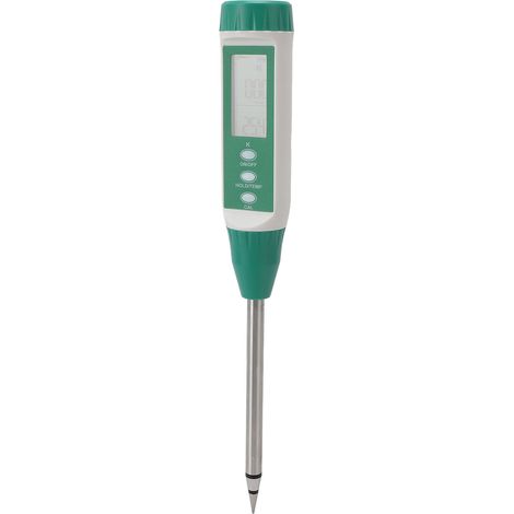 Bodenmessgerät mit Sonde, hohe Präzision, großes, hintergrundbeleuchtetes Display, Bodenfruchtbarkeitsmesser für den Gewächshausanbau, Kalium (1/5)