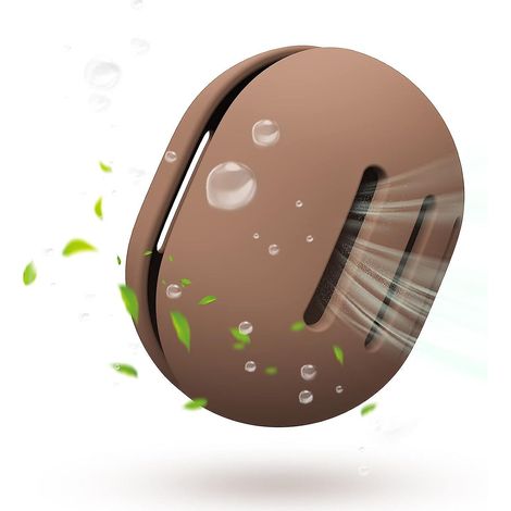 Brauner Silikonhalter für Beauty Blender Make-up-Schwamm, mit Deckel (1/5)