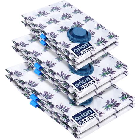 Sacs sous vide pour vêtements et literie lavande 70x100 / 80x120 / 100x130 cm, 6 pièces. (1/5)
