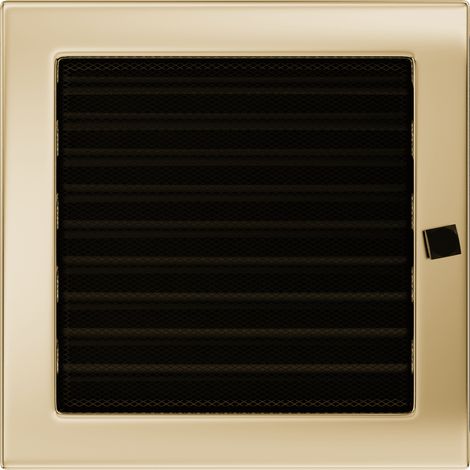 Vent Cover 22x22 gold - plated with blinds (1/4)