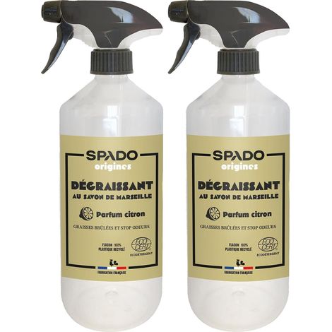 Origines - Dégraissant au savon de marseille et bicarbonate - Ultra dégraissant - Parfum citron 100% naturel - Ecocert - 750ML - Fabrication française (Lot de 2) (1/5)