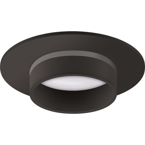 Foco empotrable fijo GU10 IP20 redondo negro Zodiac Ideus 04117 (1/2)