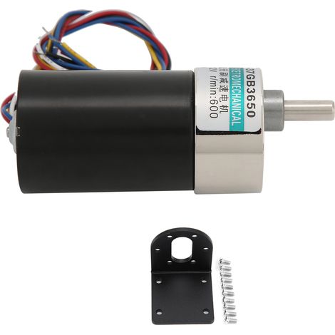 Moteur CC 24V sans balais XD-37GB3650 avec réducteur miniature et support CW/CCW, 50 tr/min pour micro-machines (1/5)