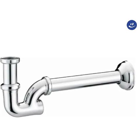 Sifone scarico a colonna in ottone cromato senza piletta per lavabo a colonna 11/4 FRATELLI GIACOMINI (1/2)