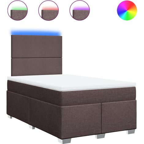 Maison Exclusive - Boxspringbett mit Matratze Dunkelbraun 120x200 (1/5)