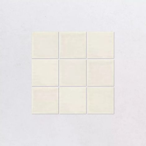 Faience Effet Zellige Ivoire NOUR Bone 10x10cm (1/4)