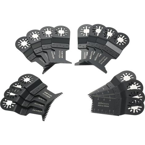 Tigrezy 16-teiliges Mix-Set für oszillierende Sägeblätter, Multi-Tool-Webs für (1/5)