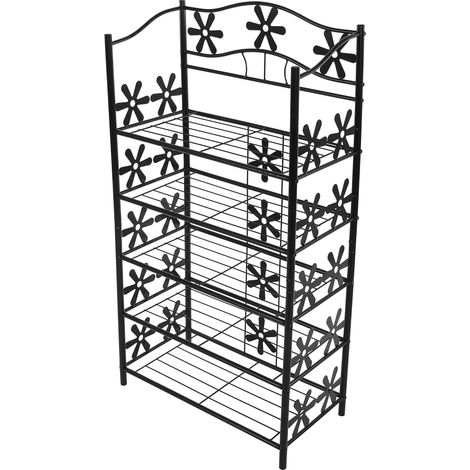 [NEUWERTIG] Regal Metall Bücherregal Schuhregal Standregal Bern 5 Böden, Höhe 112cm