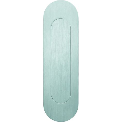FSB Schiebetürmuschel 42 4250 oval geschlossen, Edelstahl matt