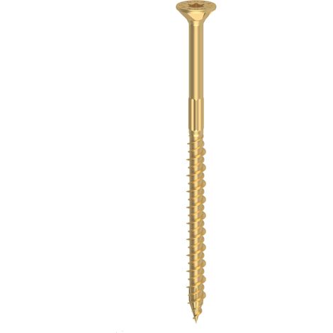 Viti pro tps torx 10,0x80 zincato giallo sfuso 1kg 35 pezzi