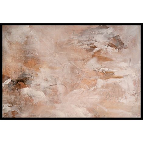 Affiche encadrée abstraction beige texturée (1/5)