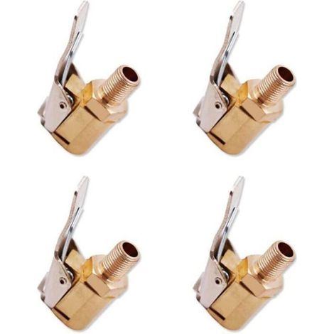 Embout De Gonflage - Pour Valve Pneu Voiture - Compatible Avec Compresseurs Air - Lot De 1 (1/4)