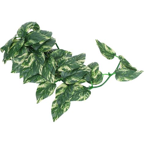 Plante aquatique artificielle en imitation feuilles de rotin pour aquarium ou bac à poissons. (1/5)
