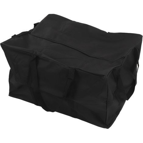 Portable BBQ Tool Bag, Waterproof, Dustproof, Wear-Resistant, Black BBQ Grill Tool Storage Tote Bag, 74x57x43cm (1/5)