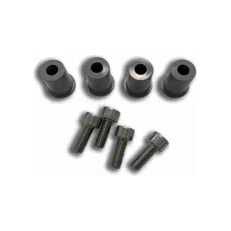 6QIKBP Casquillo de plástico y tornillos para cerradura de puerta de gabinete para Qik Ditec 6qikbp Nuevo