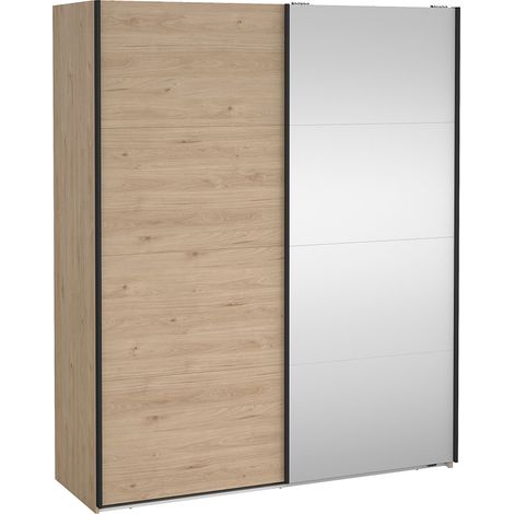 Bergamo Schiebetürenschrank 2 Türen 180x220cm Eiche Dekor. (1/5)