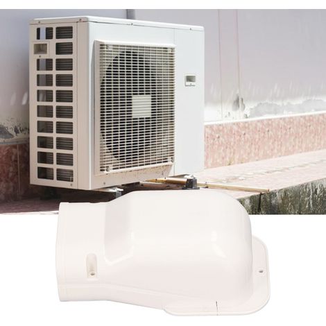 Cache-tuyaux mural 411 pour tuyaux en cuivre de climatisation intérieure et extérieure, rainures décoratives, kit de cache-tuyaux en PVC, accessoires pour tuyaux de climatisation (1/5)