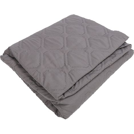 Housse de matelas imperméable, anti-poussière et douce pour la peau, avec insert en coton. Protège-matelas intégré pour enfants et personnes âgées. Gris. Dimensions : 135 x 190 cm / 53,1 x 74,8 pouces (1/5)
