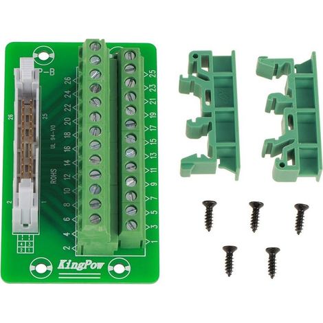 Module interface connecteur – IDC26P – rail DIN 26 broches – 5 mm – carte dérivation mâle (1/5)